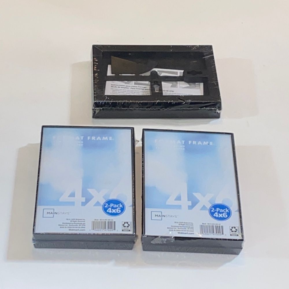 Mainstays Black 4x6 Photo Frame Set